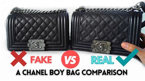 authentic chanel boy bag vs fake|authentic chanel counterfeit.